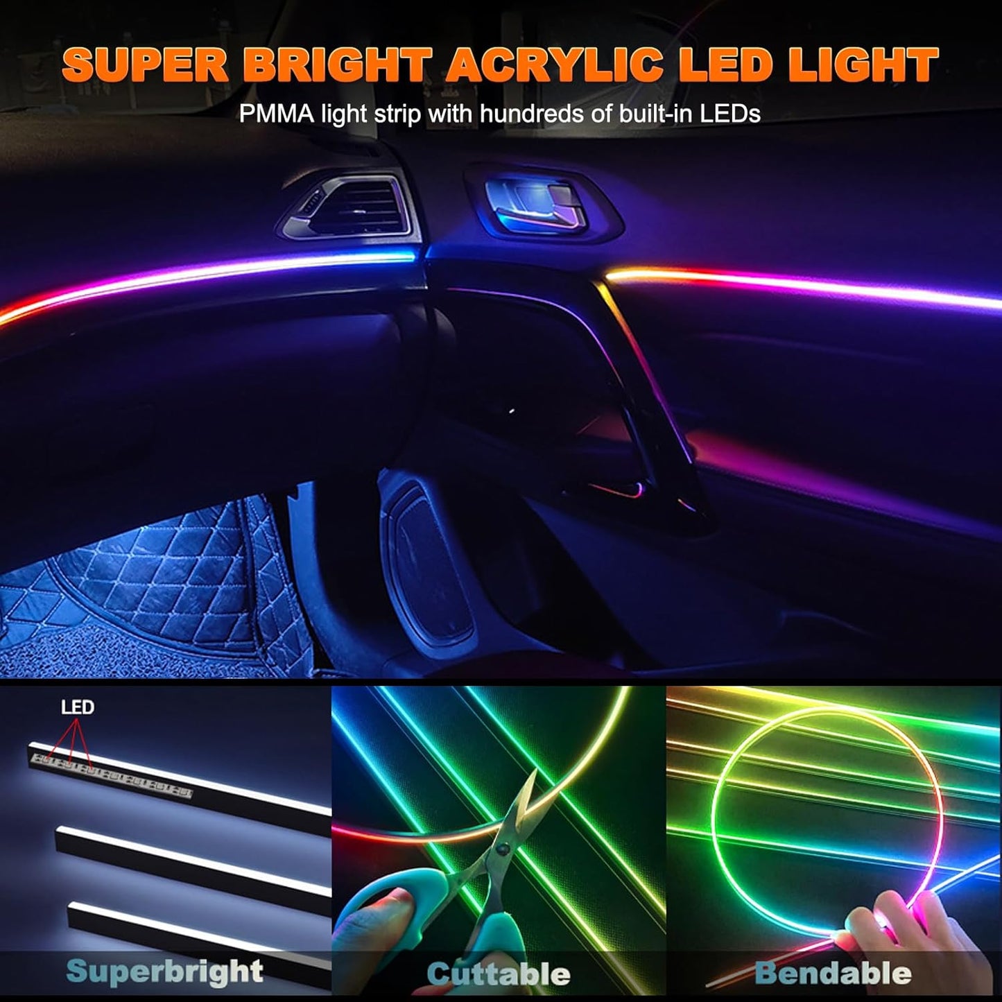 LED Car Strip (3 meter)